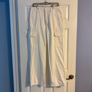Zara White Cargo Pants